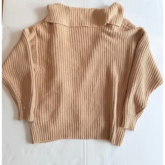 Free People “Swim Too Deep” Cardigan | Almond | Size Small | Cozy Oversized Knit - Picture 11 of 12